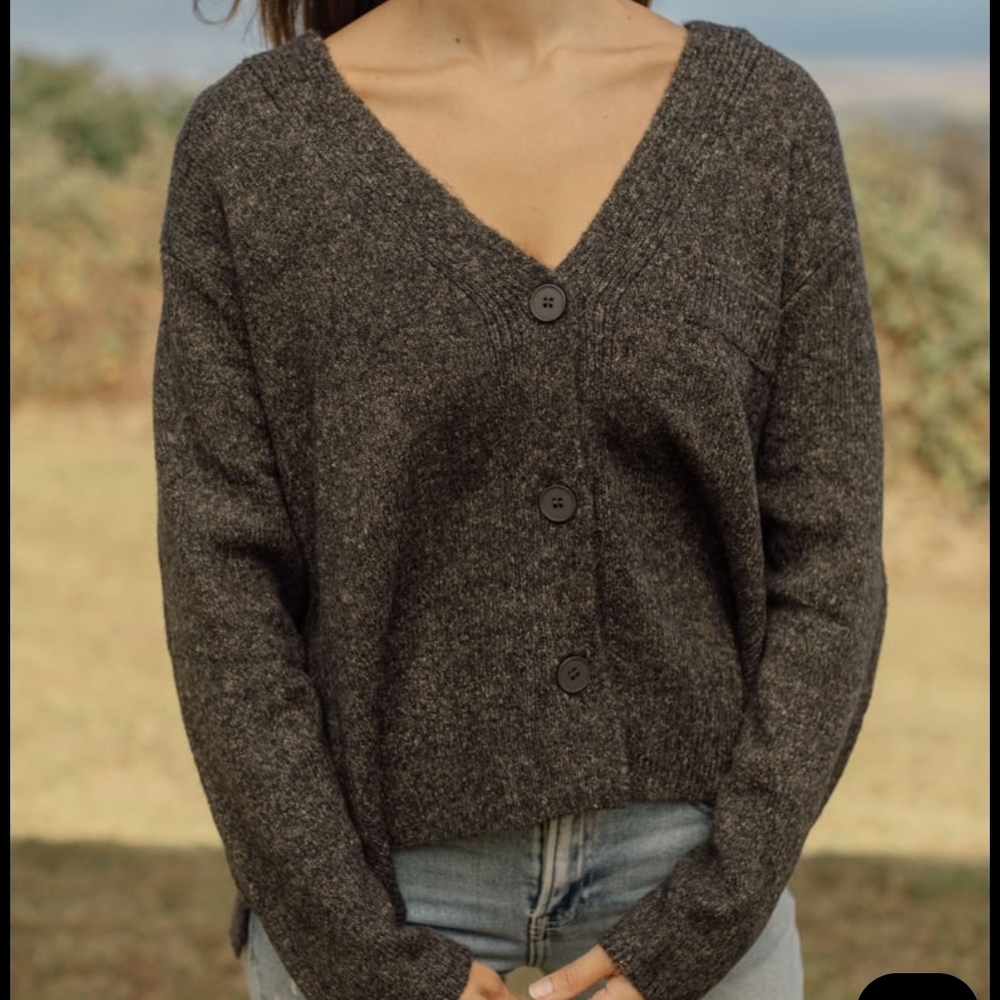 Neuflora Lacey Cardigan - Charcoal - Picture 4 of 10